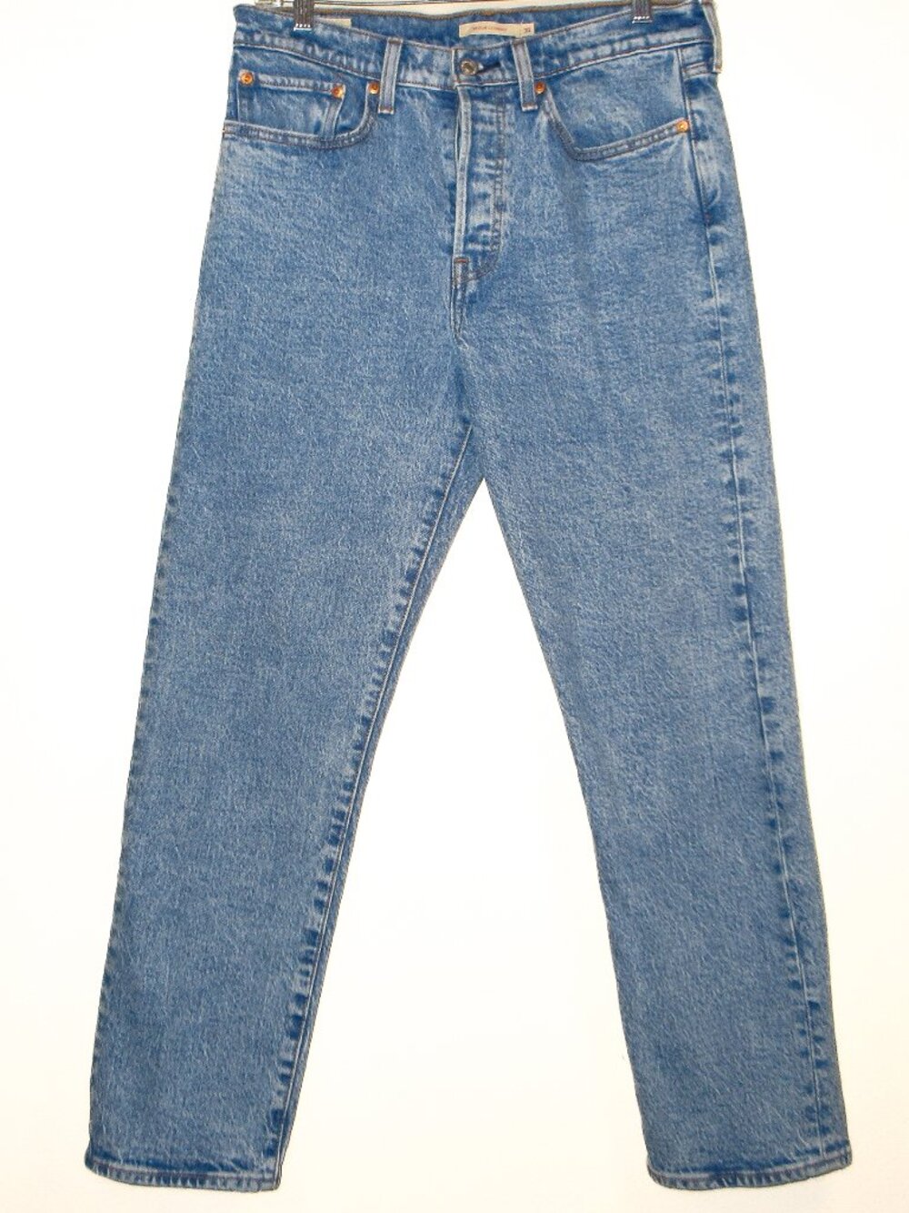 Levi's Wedgie Straight Jeans Medium Wash Denim 90s Vintage Sz 30